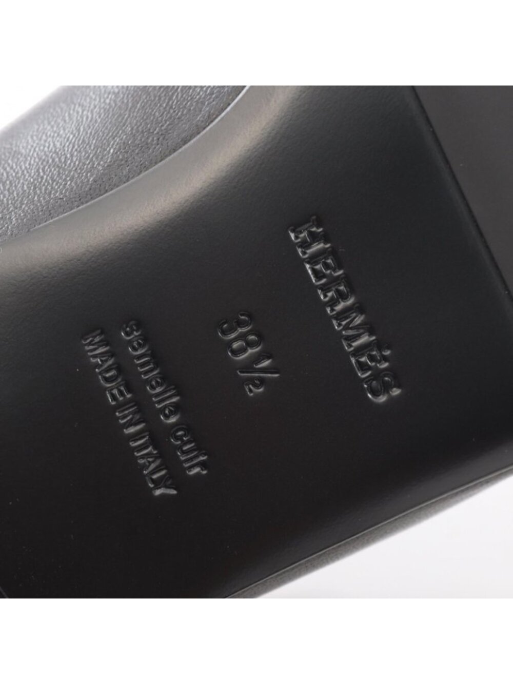 Hermes Sandals Bree Kelly Buckle Black Leather - Picture 6 of 9
